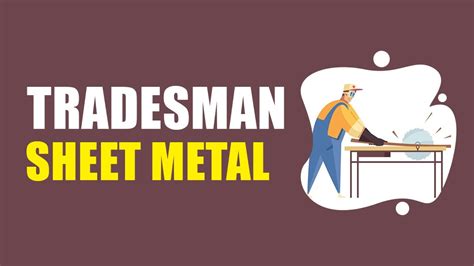 sheet metal tradesman|certified sheet metal.